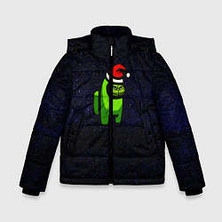 Куртка зимняя для мальчика Among Us Гринч, цвет: 3D-светло-серый