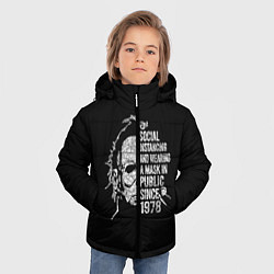 Куртка зимняя для мальчика Michael Myers, цвет: 3D-светло-серый — фото 2