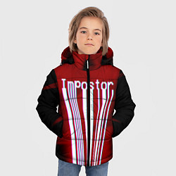Куртка зимняя для мальчика AMONG US - Impostor, цвет: 3D-черный — фото 2