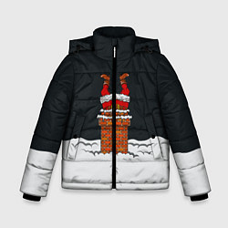 Куртка зимняя для мальчика С Новым Годом!, цвет: 3D-черный