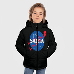 Куртка зимняя для мальчика Santa Nasa, цвет: 3D-черный — фото 2