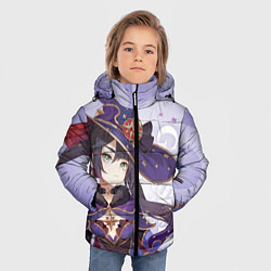 Куртка зимняя для мальчика GENSHIN IMPACT, МОНА, цвет: 3D-черный — фото 2