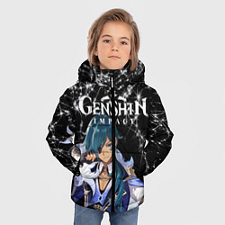 Куртка зимняя для мальчика Enshin Impact, цвет: 3D-черный — фото 2