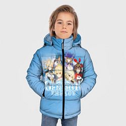 Куртка зимняя для мальчика Genshin Impact, цвет: 3D-черный — фото 2