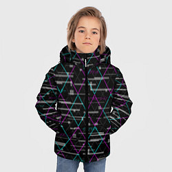 Куртка зимняя для мальчика Futuristic Argyle, цвет: 3D-красный — фото 2