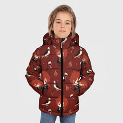 Куртка зимняя для мальчика Genshin Impact, цвет: 3D-светло-серый — фото 2