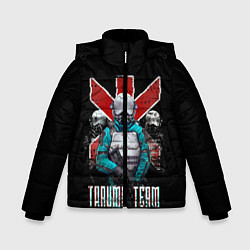 Куртка зимняя для мальчика CYBERPUNK TRAUMA TEAM, цвет: 3D-черный