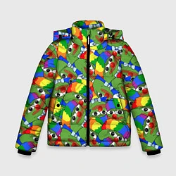 Куртка зимняя для мальчика ПЕПЕ КЛОУН, цвет: 3D-красный