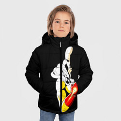 Куртка зимняя для мальчика Сайтама One Punch Man, цвет: 3D-красный — фото 2