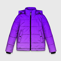 Куртка зимняя для мальчика Фиолетовый космос, цвет: 3D-светло-серый