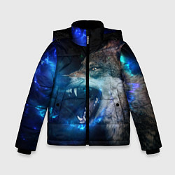 Куртка зимняя для мальчика Волчара Юморит, цвет: 3D-черный