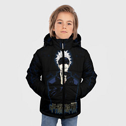 Куртка зимняя для мальчика Jujutsu Kaisen - Satoru Gojou, цвет: 3D-черный — фото 2