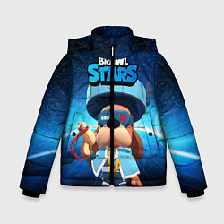 Куртка зимняя для мальчика Генерал Гавс brawl stars, цвет: 3D-черный
