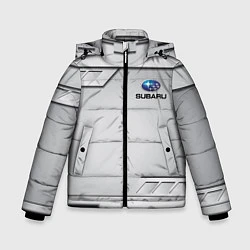 Куртка зимняя для мальчика SUBARU СУБАРУ, цвет: 3D-черный