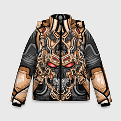 Куртка зимняя для мальчика CyberSkull, цвет: 3D-черный