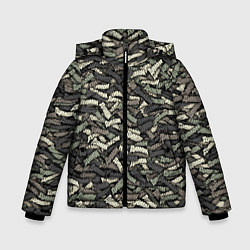 Куртка зимняя для мальчика Камуфляж - Димон, цвет: 3D-светло-серый