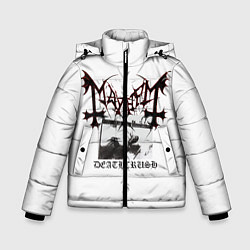 Куртка зимняя для мальчика Mayhem, цвет: 3D-черный