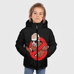 Куртка зимняя для мальчика Охотники На Титанов, цвет: 3D-черный — фото 2
