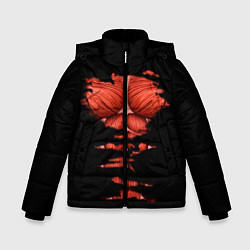 Куртка зимняя для мальчика Титан, цвет: 3D-красный