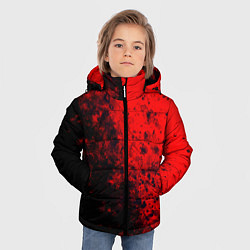 Куртка зимняя для мальчика Пятна Крови, цвет: 3D-черный — фото 2