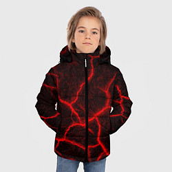 Куртка зимняя для мальчика ЛАВА ЛАВОВЫЕ ТРЕЩИНЫ LAVA, цвет: 3D-светло-серый — фото 2