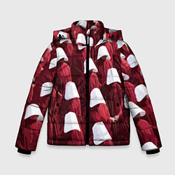 Куртка зимняя для мальчика Рассказ Служанки, цвет: 3D-красный