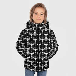 Куртка зимняя для мальчика Фитнес, цвет: 3D-черный — фото 2