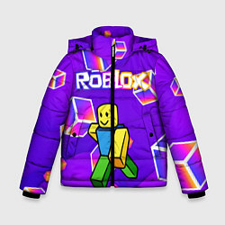 Куртка зимняя для мальчика ROBLOX КУБЫ, цвет: 3D-черный