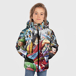 Куртка зимняя для мальчика ONE PIECE ВАН ПИС цвета 3D-черный — фото 2