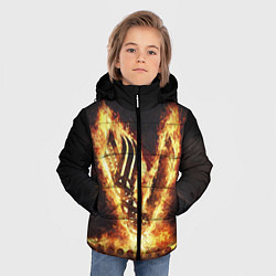 Куртка зимняя для мальчика ВИКИНГИ VIKINGS V, цвет: 3D-черный — фото 2