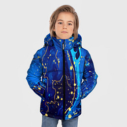 Куртка зимняя для мальчика СИНИЙ ГРАНИТ, цвет: 3D-черный — фото 2
