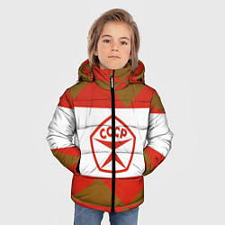 Куртка зимняя для мальчика Советское печенье, цвет: 3D-красный — фото 2