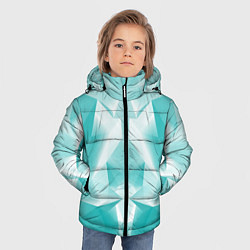 Куртка зимняя для мальчика Геометрическая Абстракция, цвет: 3D-черный — фото 2