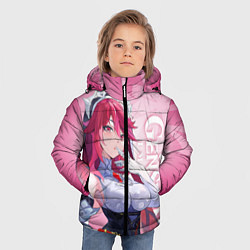 Куртка зимняя для мальчика GENSHIN IMPACT, РОЗАРИЯ, цвет: 3D-черный — фото 2