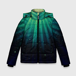 Куртка зимняя для мальчика Сияние 3D, цвет: 3D-черный