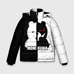Куртка зимняя для мальчика MONOKUMA МОНОКУМА BEAR, цвет: 3D-черный