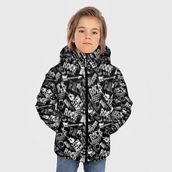 Куртка зимняя для мальчика Rock Star, цвет: 3D-черный — фото 2