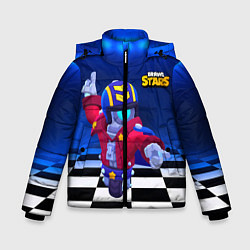 Куртка зимняя для мальчика STU СТУ Brawl Stars, цвет: 3D-черный