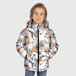 Куртка зимняя для мальчика Кеды Sneakers, цвет: 3D-черный — фото 2