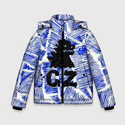 Куртка зимняя для мальчика Годзилла, цвет: 3D-черный