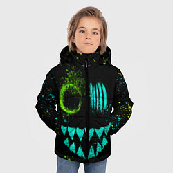 Куртка зимняя для мальчика Монстр, цвет: 3D-светло-серый — фото 2