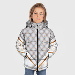 Куртка зимняя для мальчика Luxury white & Gold, цвет: 3D-светло-серый — фото 2