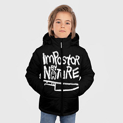 Куртка зимняя для мальчика Among Us Naughty by Nature, цвет: 3D-черный — фото 2