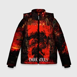 Куртка зимняя для мальчика DARK SOULS GAME STORY, цвет: 3D-черный