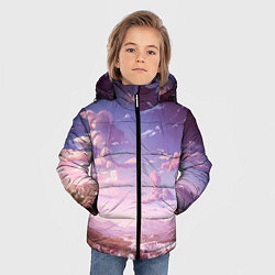 Куртка зимняя для мальчика Долина, цвет: 3D-черный — фото 2