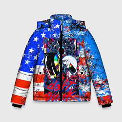 Куртка зимняя для мальчика Daft Punk american dream, цвет: 3D-черный
