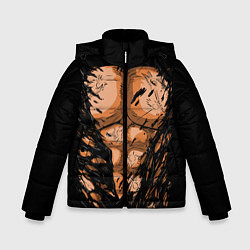 Куртка зимняя для мальчика Идеальный Торс, цвет: 3D-черный