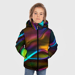 Куртка зимняя для мальчика Градиент, цвет: 3D-черный — фото 2