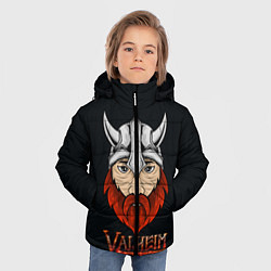 Куртка зимняя для мальчика Valheim викинг, цвет: 3D-черный — фото 2