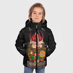 Куртка зимняя для мальчика Valheim строгий викинг, цвет: 3D-черный — фото 2